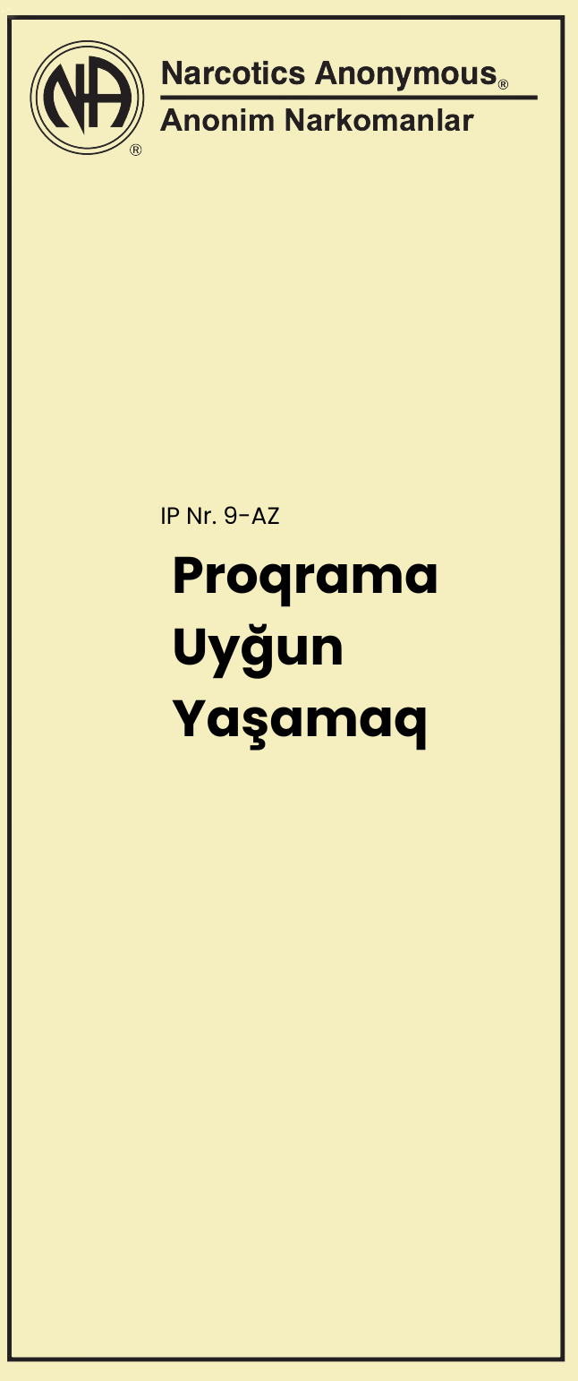 IP No.9 AZ Proqrama uyğun yașamaq